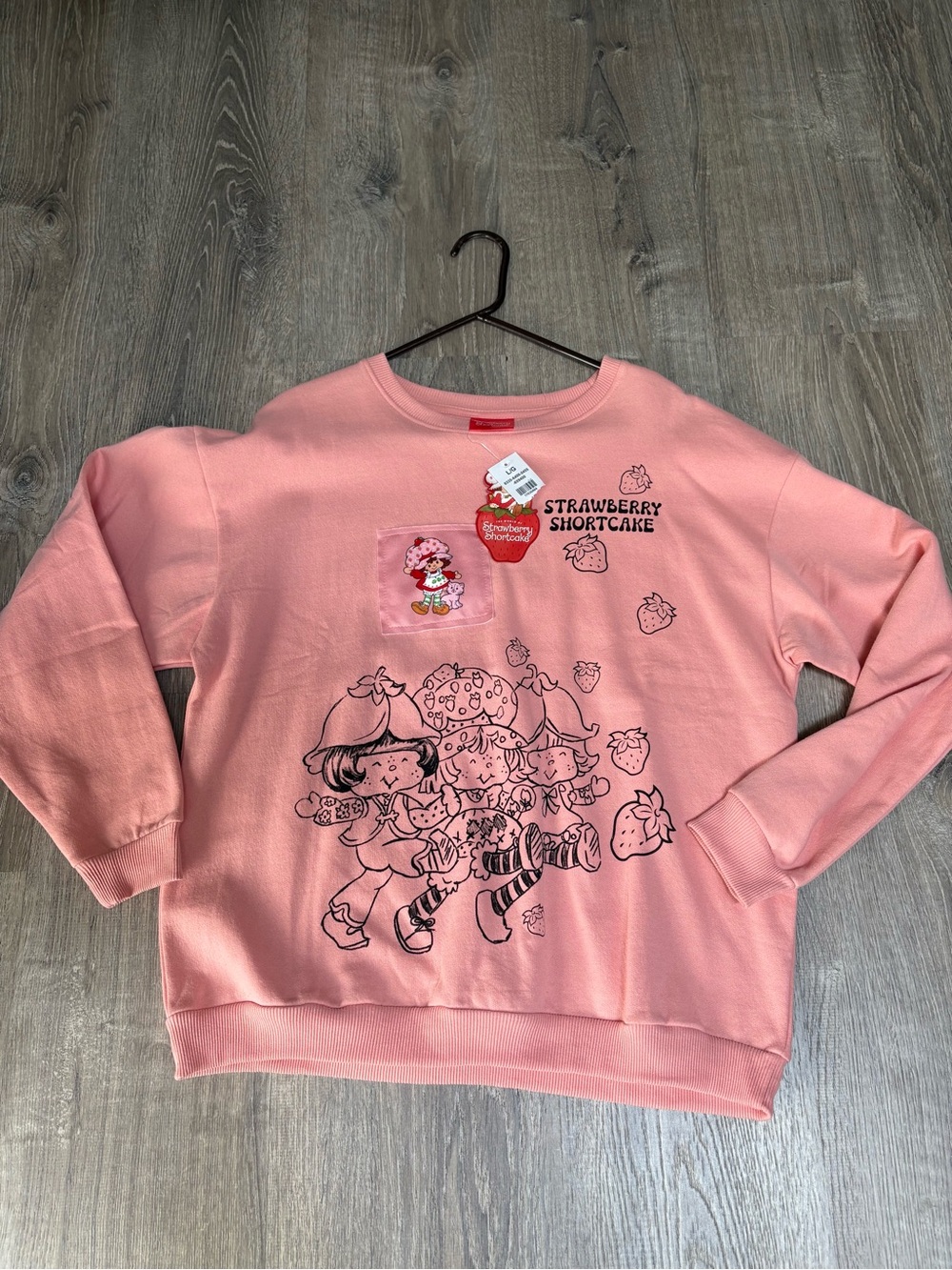 Strawberry Shortcake Ladies Sweatshirt NWT Size Large